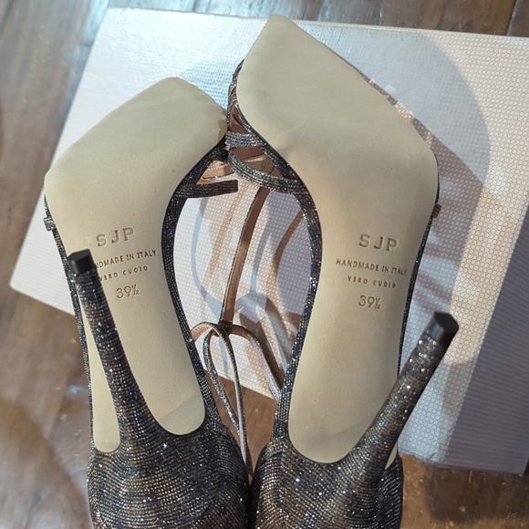 SJP Carrie heels in cartel metal fa leopard print size 39.5 - Picture 4 of 6